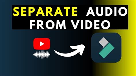 separate audio from video in filmora
